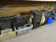 Quantity of vintage electronic armed forces equipment to include a Crystal Rectifier test set type