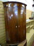 Georgian wall hanging corner cupboard