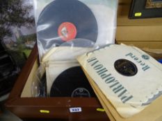Quantity of vintage gramophone records
