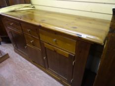 Modern pine effect dresser base