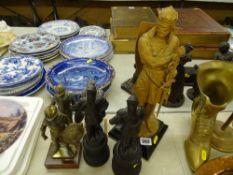 Collection of 'Knights in Armour' figurines, various metals