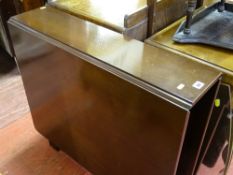 Modern twin flap gate leg table