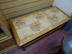 Tiled top coffee table