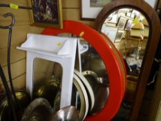 Four vintage wall mirrors