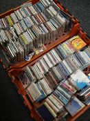 Two crates of various CDs