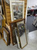 Parcel of various mirrors