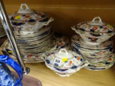 Parcel of vintage Staffordshire dinnerware (sold on behalf of Cancer Research Wales)