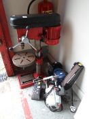 A pillar drill, a router, a bench grinder etc E/T