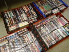 Four crates of DVDs