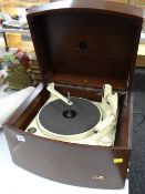 A vintage Pye mahogany cased record player