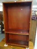 A rosewood bookcase