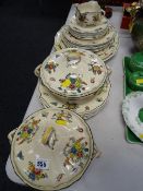 A parcel of vintage Royal Doulton Daventry patterned dinnerware