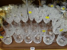 Tray of drinking glasses