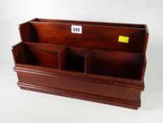 A modern hardwood desk tidy