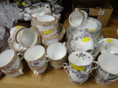 Two vintage Staffordshire part-teasets