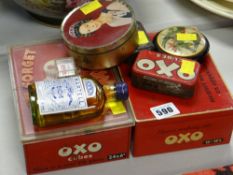 Parcel of Oxo & other tins etc