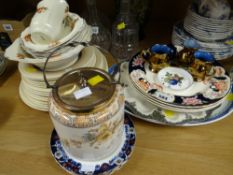 A parcel of Susie Cooper (seconds) Crown Works dinnerware, three Masons Ironstone plates etc