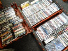 Three crates of DVDs