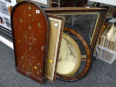 A vintage Scora bagatelle board & vintage picture frames