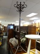 A modern bentwood coat & umbrella stand