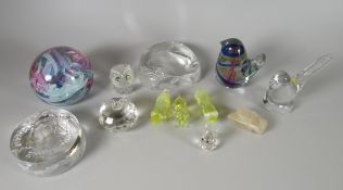 Swarovski crystal animals, paperweights, glass animals etc