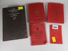 An 1890-1932 Barbarians complete record & autographs together with a WRU rule book
