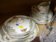 A parcel of Myott vintage floral decorated dinnerware