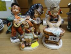 Four Hummel figures & a Beswick horse