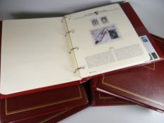 Five folders 'The Olympic Master Life' stamp collections