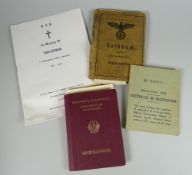 Parcel of ephemera relating to former prisoner of war Edwin Gutermann, imprisoned during the WWII in