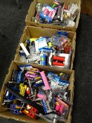 A large collection of as new cycle equipment including pedals, grips, lights etc