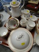 Parcel of Royal Kent 'Golden Glory' patterned coffeeware, small parcel of Royal Albert 'American