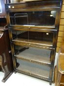 A Gunn & Co Globe Wernicke-style four section bookcase