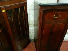 Reproduction wall hanging corner cupboard and a hifi unit