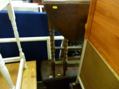 Near pair set of barley twist gate leg tables