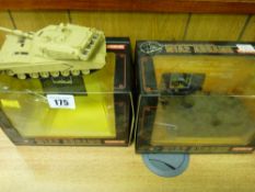 Two Kyosho radio controlled mini AFV series tanks (boxed)