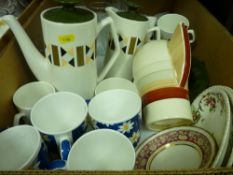 Quantity of Beswick coffeeware, glass decanters and similar items