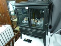 Good log effect electric fire (with remote control) E/T