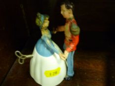 Clockwork tinplate dancing couple