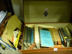 Vintage 'Revelation' case by Hughes & Son of Rhyl with quantity of mixed books including 'Under Milk
