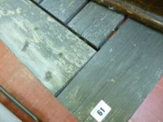 Hardwood garden table and parasol