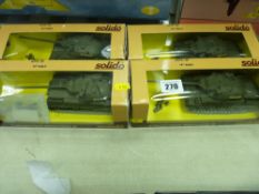 Solido four boxed diecast AMX 30 tanks