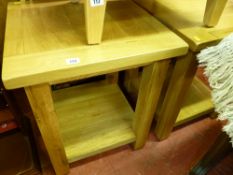 Pair of modern oak coffee tables