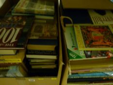 Two boxes containing large quantity of mixed books