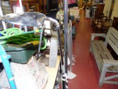 Chrome modern multi function standard lamp E/T