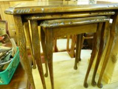 Reproduction nest of three coffee tables