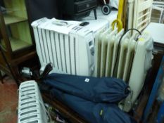 Three excellent oil filled type radiators one with remote control E/T