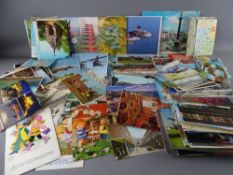 Mixed collection of vintage postcards including North Wales