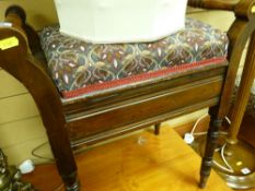 Mahogany music stool