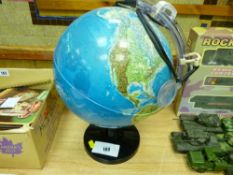 Light up desktop globe